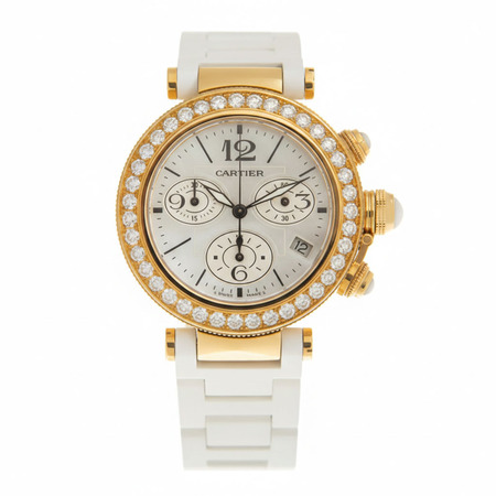 Cartier Pasha 37mm WJ130009 18K Yellow Gold Unisex Watch