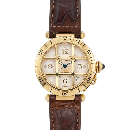 Cartier Pasha 38mm W3014356 18K Yellow Gold Unisex Watch