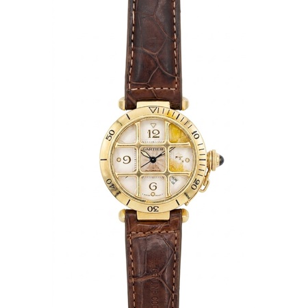 Cartier Pasha 38mm W3014356 18K Yellow Gold Unisex Watch