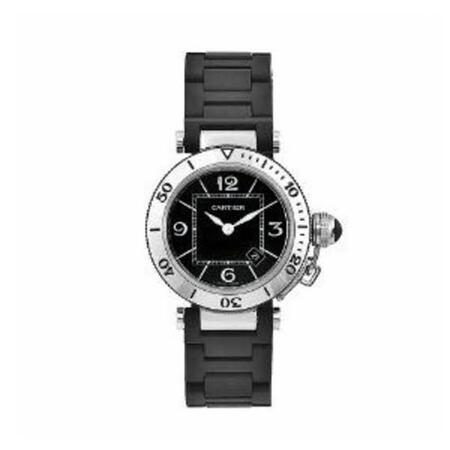 Cartier Pasha Seatimer 33mm W3140003 Stainless Steel Women's Watch