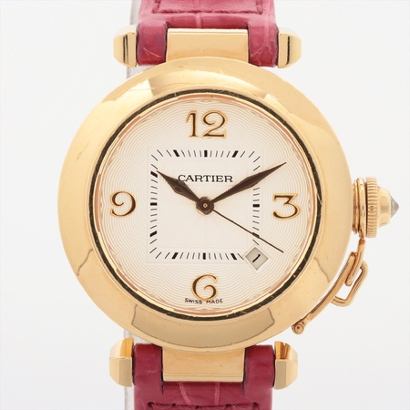 Cartier Pasha 32mm WJ116036 18K Yellow Gold Women's Watch