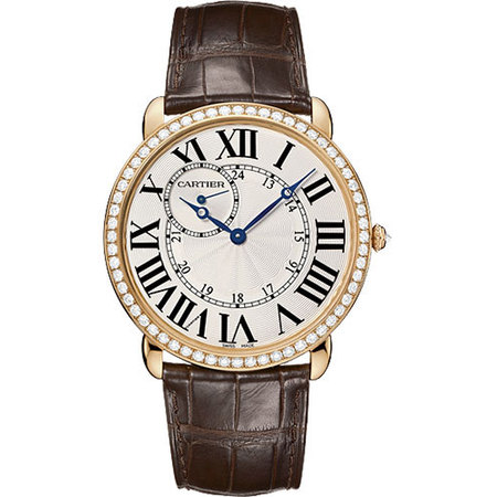 Cartier Ronde Louis 42mm WR007001 18K Rose Gold Unisex Watch