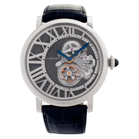 Cartier Rotonde Reversed Tourbillon 46mm W1556214  18K White Gold Men's Watch