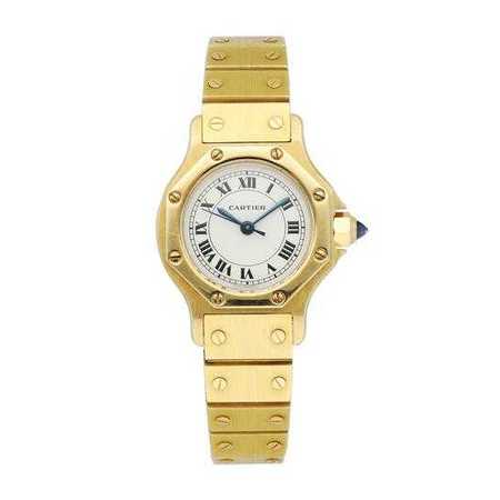 Cartier Santos 26mm  18K Yellow Gold Women's Watch