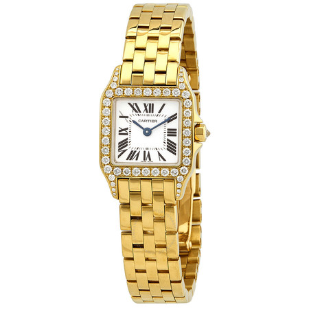 Cartier Santos Demoiselle 28.25mmx21.65mm WF9001Y7 18K Yellow Gold Men's Watch