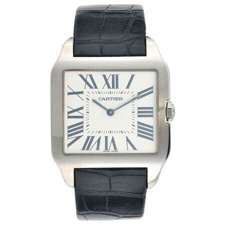 Cartier Santos Dumont 44mmx34mm 2651 18K White Gold Unisex Watch