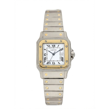 Cartier Santos Galbée 29x41mm 81036283 18K Yellow Gold/Stainless Steel Women's Watch