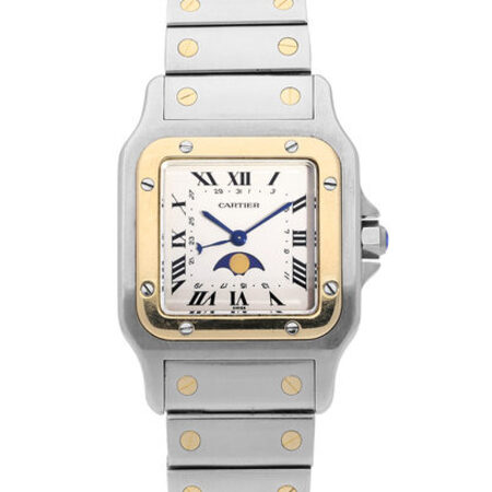Cartier Santos Galbee Moonphase 23.5x37.5mm 119901 Stainless Steel Women's Watch