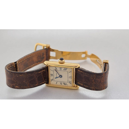 Cartier Tank 18x25mm  18K Yellow Gold Women's Watch