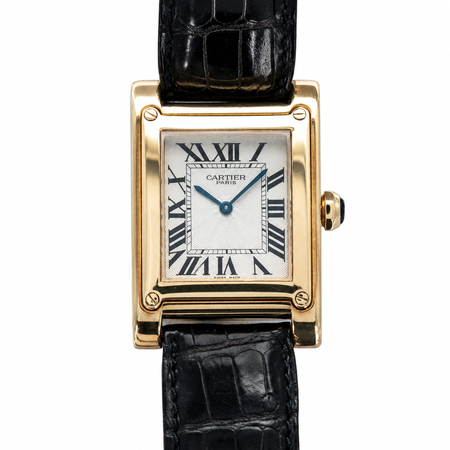 Cartier Tank à Vis 38X27mm W1529451 18K Yellow Gold Women's Watch