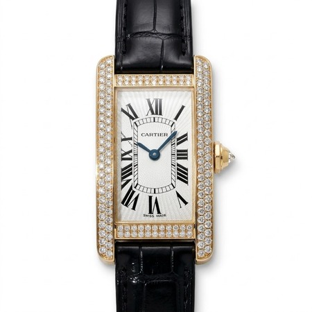 Cartier Tank Américaine 19×34.5mm WB704651 18K Rose Gold Women's Watch