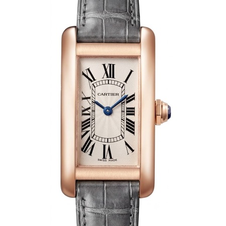 Cartier Tank Américaine 19x34.8mm W2607456 18K Rose Gold Unisex Watch