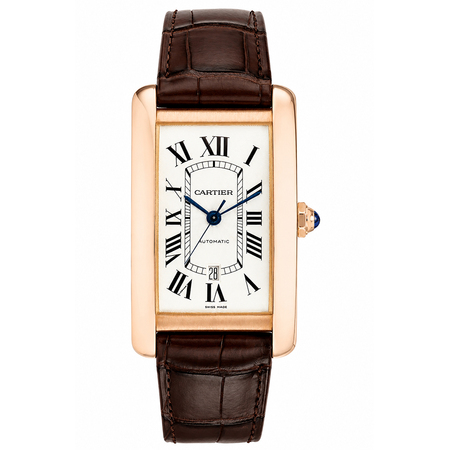 Cartier Tank Americaine XL 52x31mm W2609856 18K Rose Gold Men's Watch