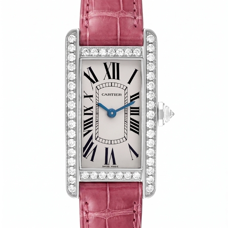 Cartier Tank Americaine 34.8×19mm WB707331 18K White Gold Women's Watch