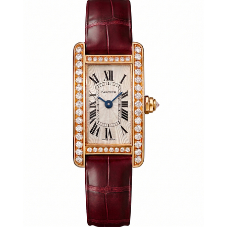 Cartier Tank Americaine Mini 27×15.2mm WB710014 18K Rose Gold Women's Watch