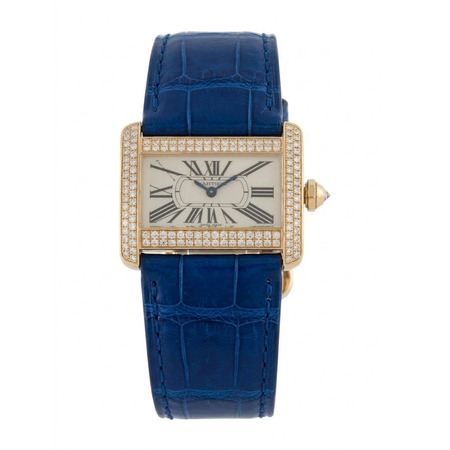 Cartier Tank Divan 31.5x25.5mm WA301036 18K Yellow Gold Women's Watch