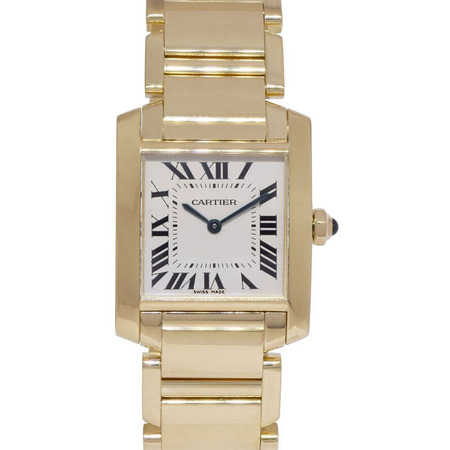 Cartier Tank Francaise 24mm W50003N2 18K Yellow Gold Women's Watch