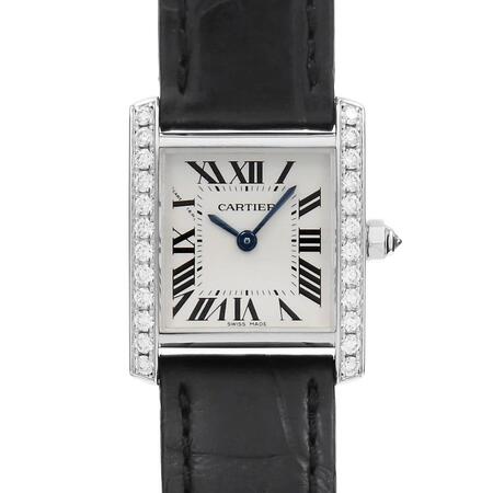 Cartier Tank Francaise 25×20mm WE100231 18K White Gold Unisex Watch