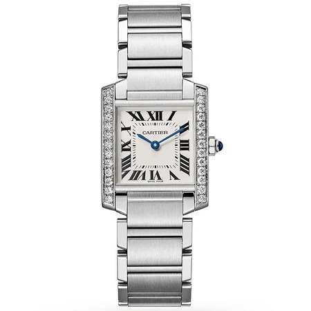 Cartier Tank Française 25mm W4TA0009 Stainless Steel Women's Watch