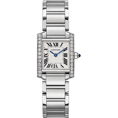 Cartier Tank Francaise 25x20mm W4TA0008 Stainless Steel Women's Watch
