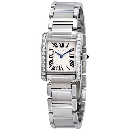 Cartier Tank Francaise 25x20mm W4TA0008 Stainless Steel Women's Watch