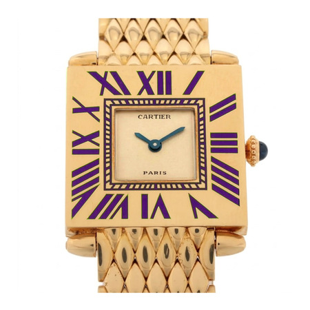 Cartier Tank Obus 25mm  18K Yellow Gold Unisex Watch