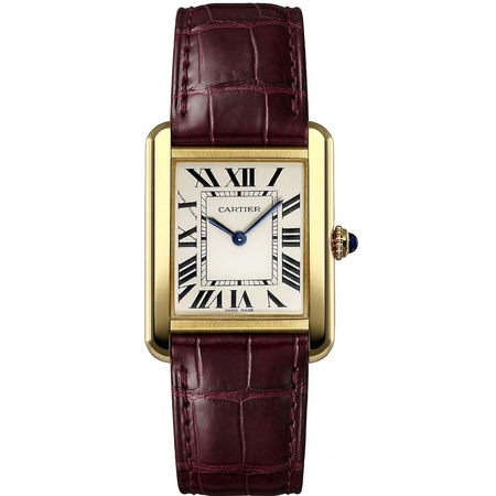 Cartier Tank Solo 31x24mm W5200002 18K Yellow Gold Women's Watch