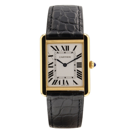 Cartier Tank Solo 34.8x27.4mm W5200004 18K Yellow Gold Women's Watch