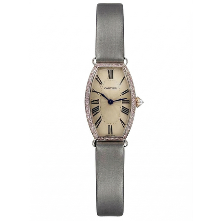 Cartier Tonneau 21x40mm WA502551  18K White Gold Women's Watch