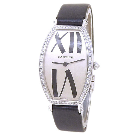 Cartier Tonneau  26mm WE400831 18K White Gold Women's Watch