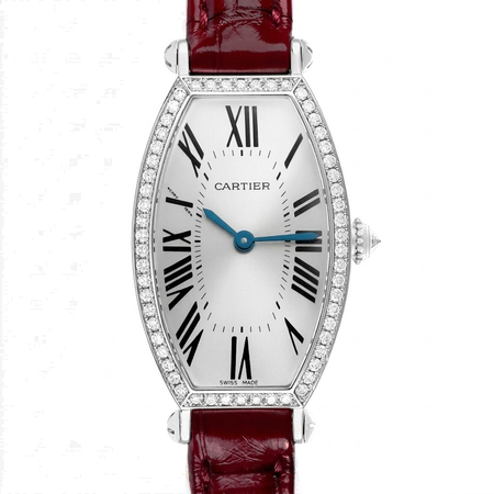 Cartier Tonneau 39mmx21mm  WE400131 18K White Gold Women's Watch