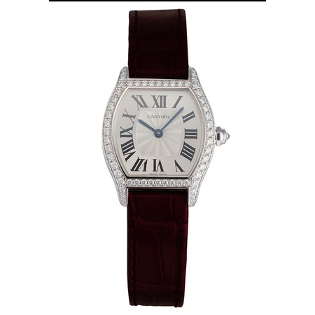 Cartier Tortue 24X30mm 3699 18K White Gold Women's Watch