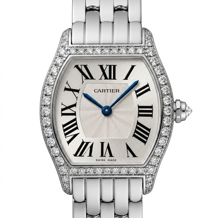 Cartier Tortue 24x30mm WA501011 18K White Gold Women's Watch