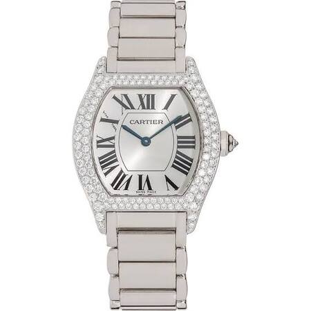 Cartier Tortue 28mmx26mm WA5049W9 18K White Gold Women's Watch