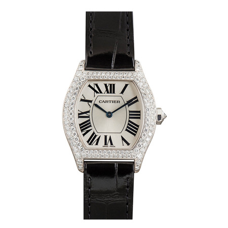 Cartier Tortue 29mm WA504931 18K White Gold Women's Watch