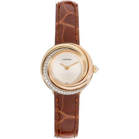 Cartier Trinity Tri-Color 27mm WG200141 18K Yellow Gold Women's Watch