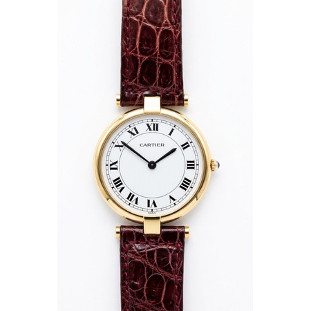 Cartier Vendome 30mm Vintage 18K Yellow Gold Women's Watch
