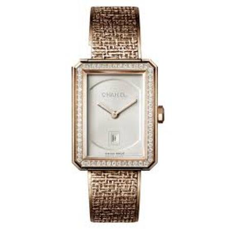 Chanel BOY-FRIEND 37mm H6699 18K Rose Gold Women's Watch