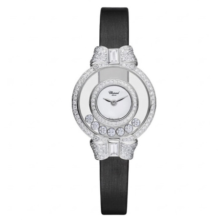Chopard HAPPY DIAMONDS 25.5mm 205020-1202 18K White Gold Women's Watch
