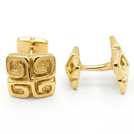 David Webb Cufflinks  18K Yellow Gold Men's Cufflings