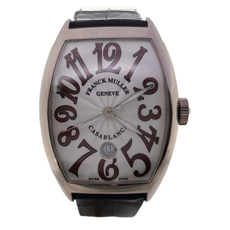 Franck Muller Casablanca 39.6mmx55.4mm 8880 C DT 18K White Gold Men's Watch