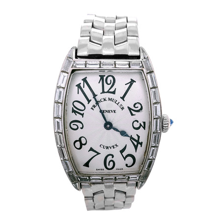 Franck Muller Cintree Curvex 24mmx34mm 1752 QZ BAG 18K White Gold