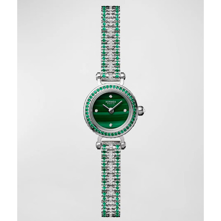 Hermes Faubourg Joailliere Mini 15mm FG3.193 18K White Gold Women's Watch