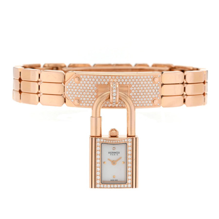 Hermes Kelly 17mm KE4.171 18K Rose Gold Women's Watch