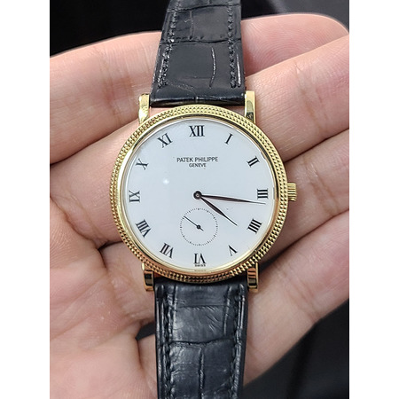 Patek Philippe Calatrava 33.3mm 3919J-001 18K Yellow Gold Men's Watch