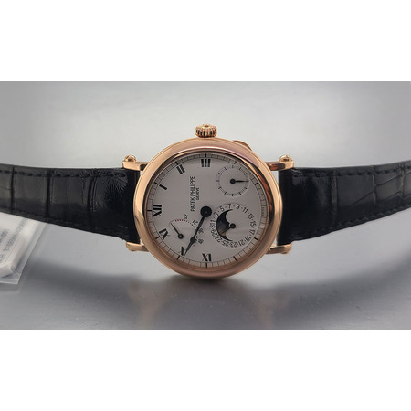 Patek Philippe Complications Power Reserve Moonphase 36mm 5054R-001 18K Yellow Gold Men's Watch