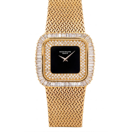 Patek Philippe Vintage Diamond 33mm 3625/1 18K Yellow Gold Men's Watch