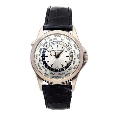 Patek Philippe World Time 39.5mm 5130G 18K White Gold Men's Watch