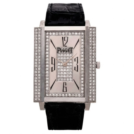 Piaget Black Tie 28x34mm P10098 14K White Gold Unisex Watch