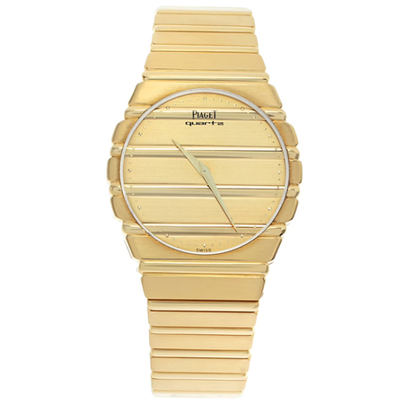 Piaget Polo 34mm 7661C701 18K Yellow Gold Men's Watch